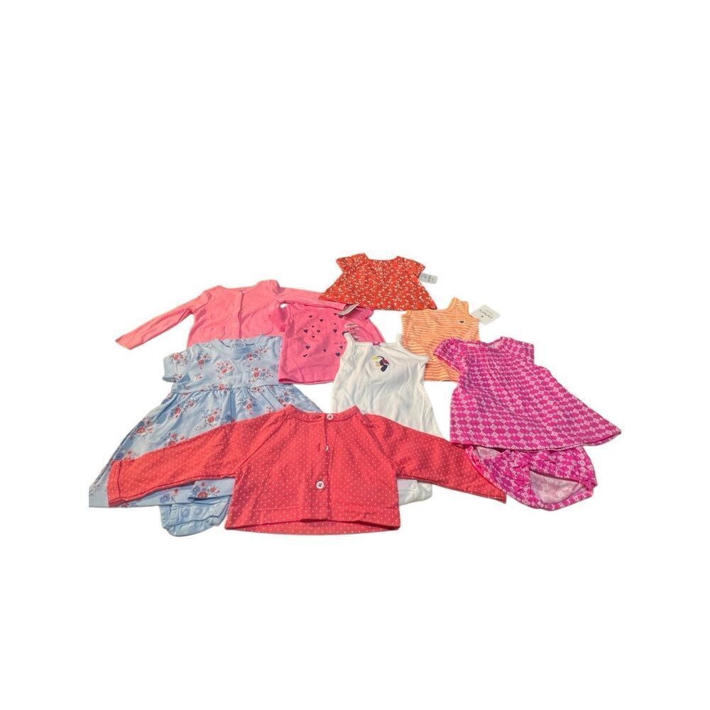 Carters Baby Bundle  Tops Jackets Dresses  Sz 6 Months NWT